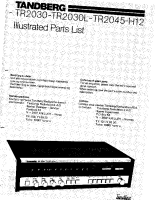 Tandberg TR-2045 - Service Manual